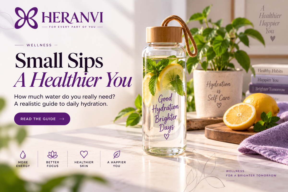 Water bottle with lemon and mint representing healthy daily hydration