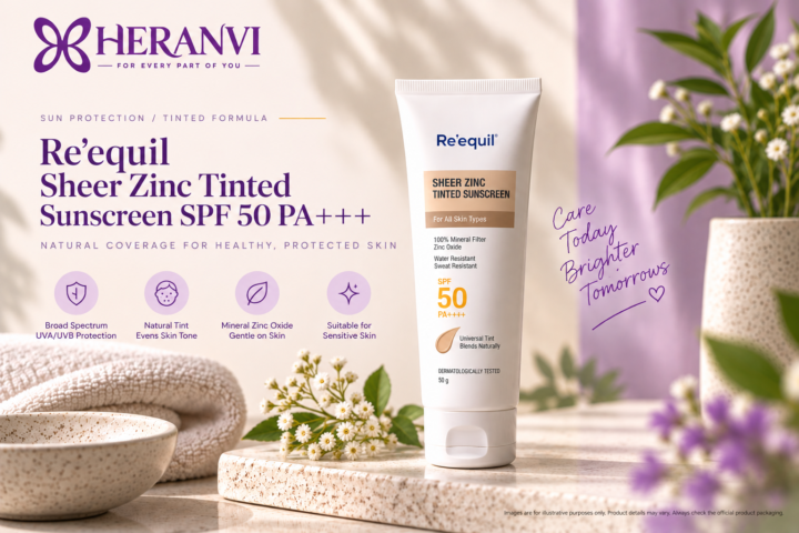 Re’equil Sheer Zinc Tinted Sunscreen SPF 50 PA+++