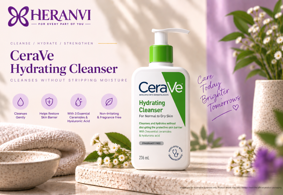 CeraVe Hydrating Cleanser for normal to dry skin