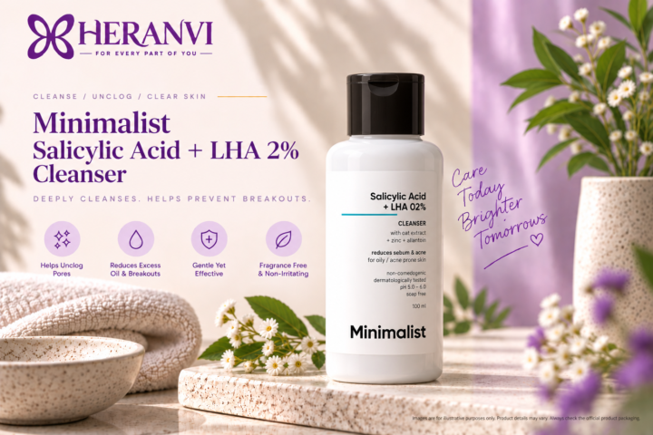 Minimalist Salicylic Acid and LHA 2% Cleanser for oily and acne-prone skin